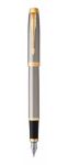 Bút máy Parker IM 2017 Brushed Metal cài vàng