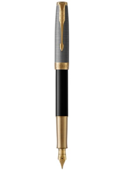 Bút Máy Parker Sonnet 17 Black Silver 18K GT